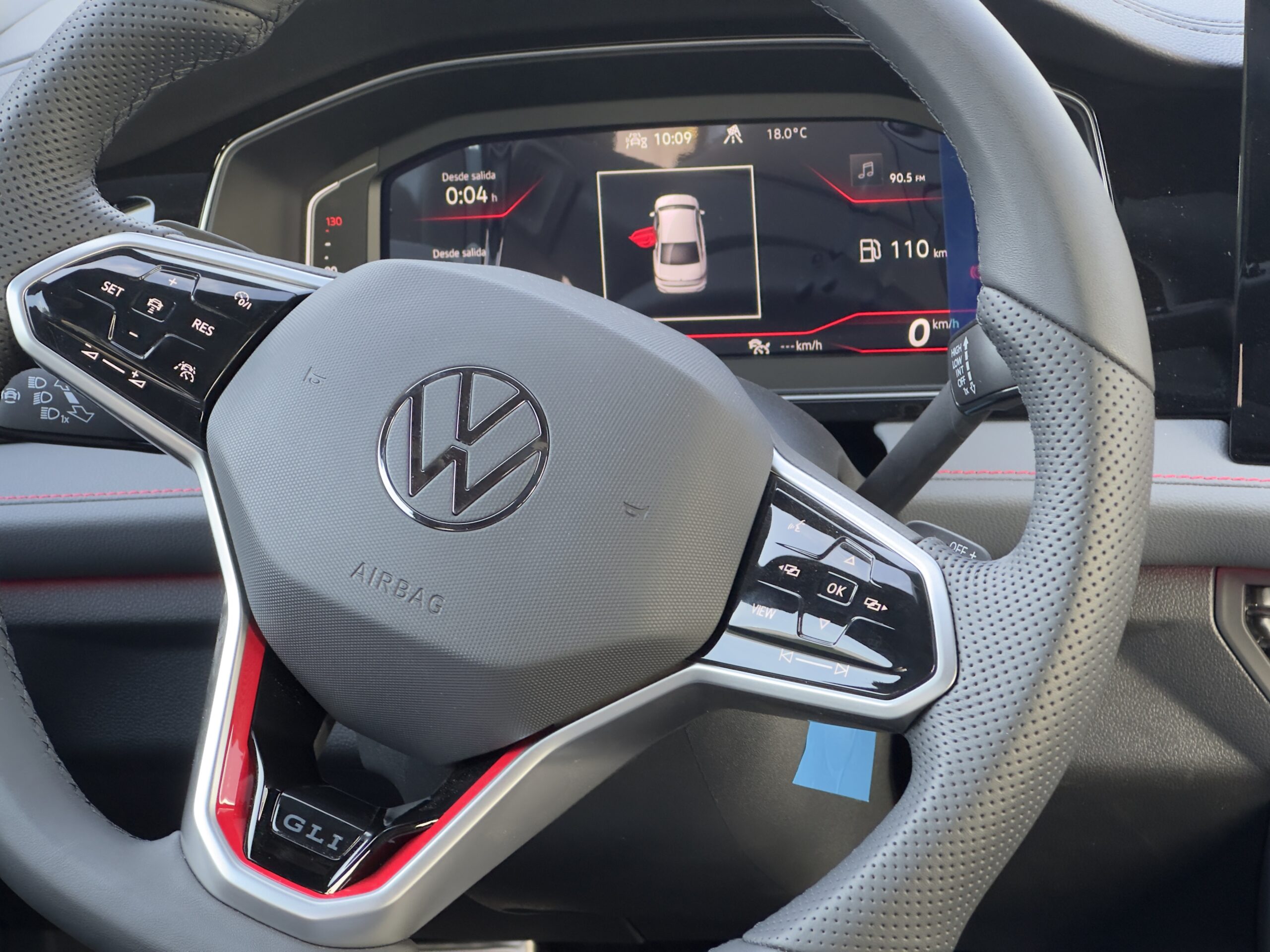 Detalle del volante del GLI
