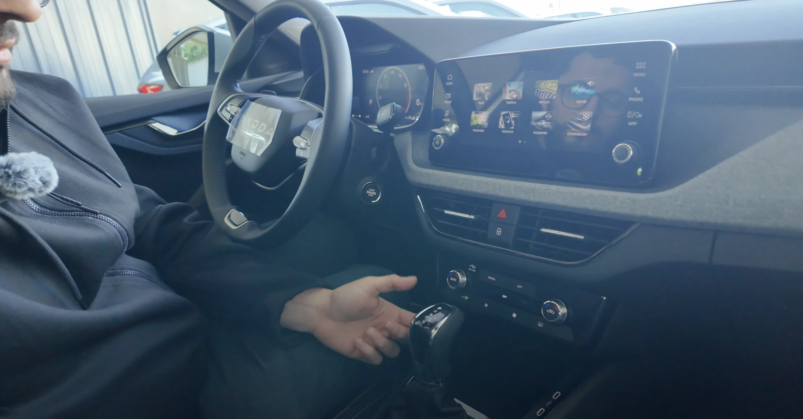 Interior delantero del Škoda Kamiq