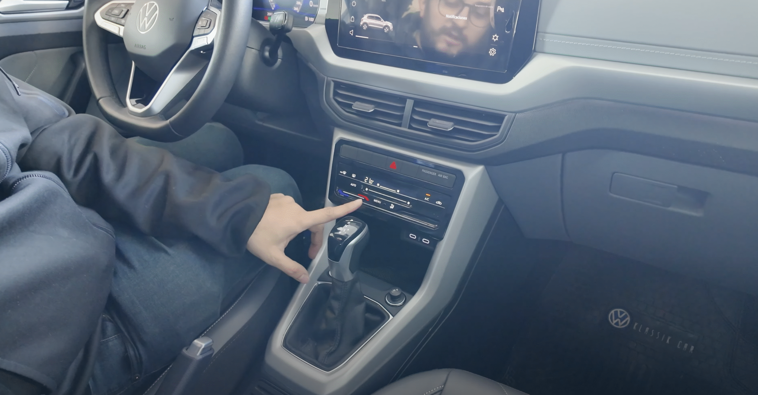 Interior delantero del Volkswagen T-Cross