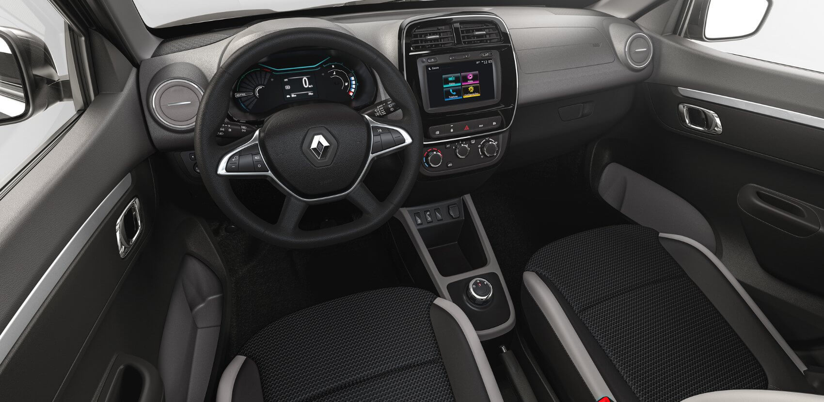 Los autos Electricos mas baratos Renault Kwid E-Tech interior