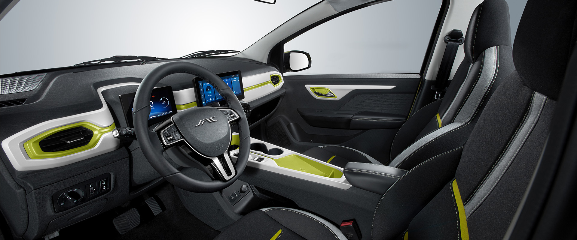 Los autos Electricos mas baratos JAC E-JS1 interior