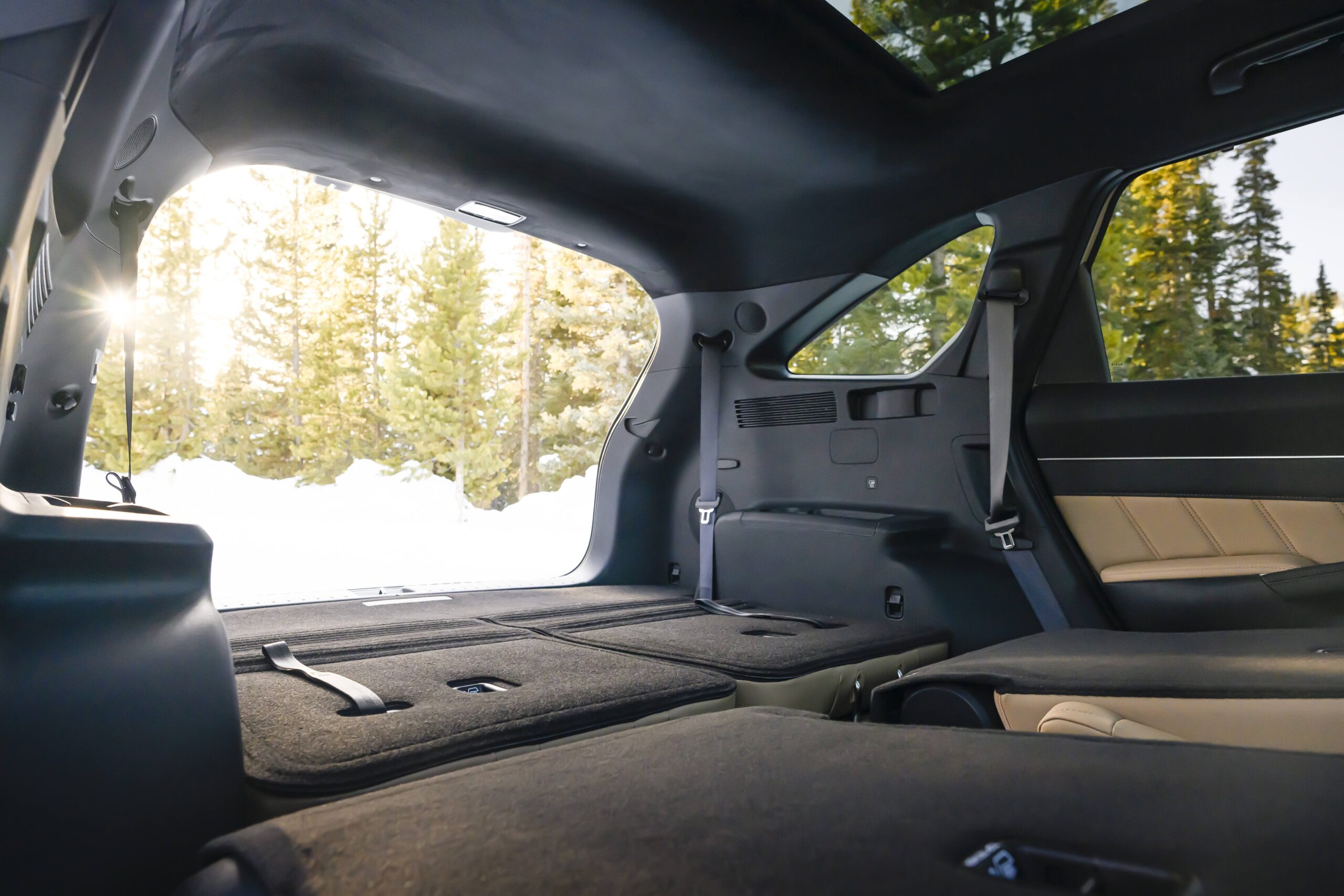 Maletero del Kia Sorento 2026 con tercera fila abatida