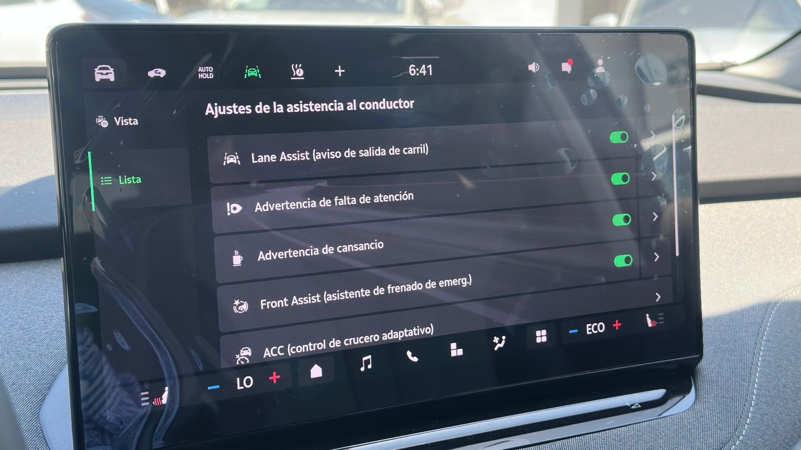 Asistencias a la conducción del Enyaq 85