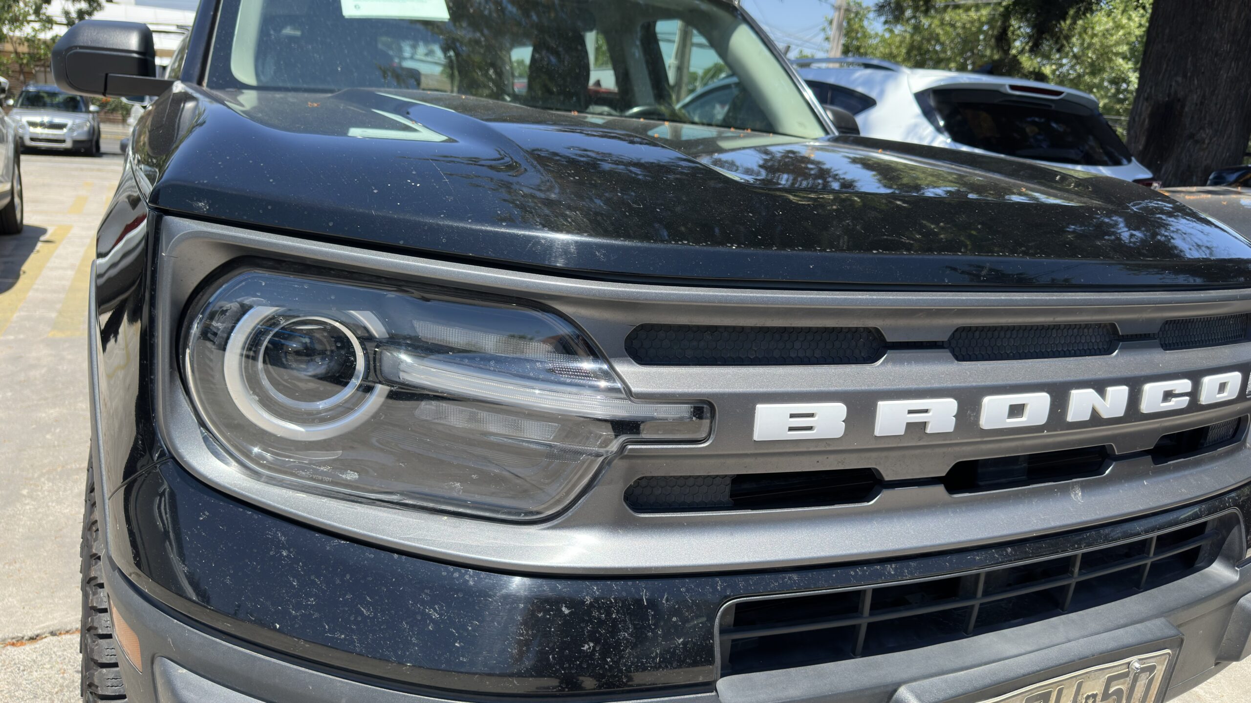 Ford Bronco Sport frontal y ópticas delanteras en Chile
