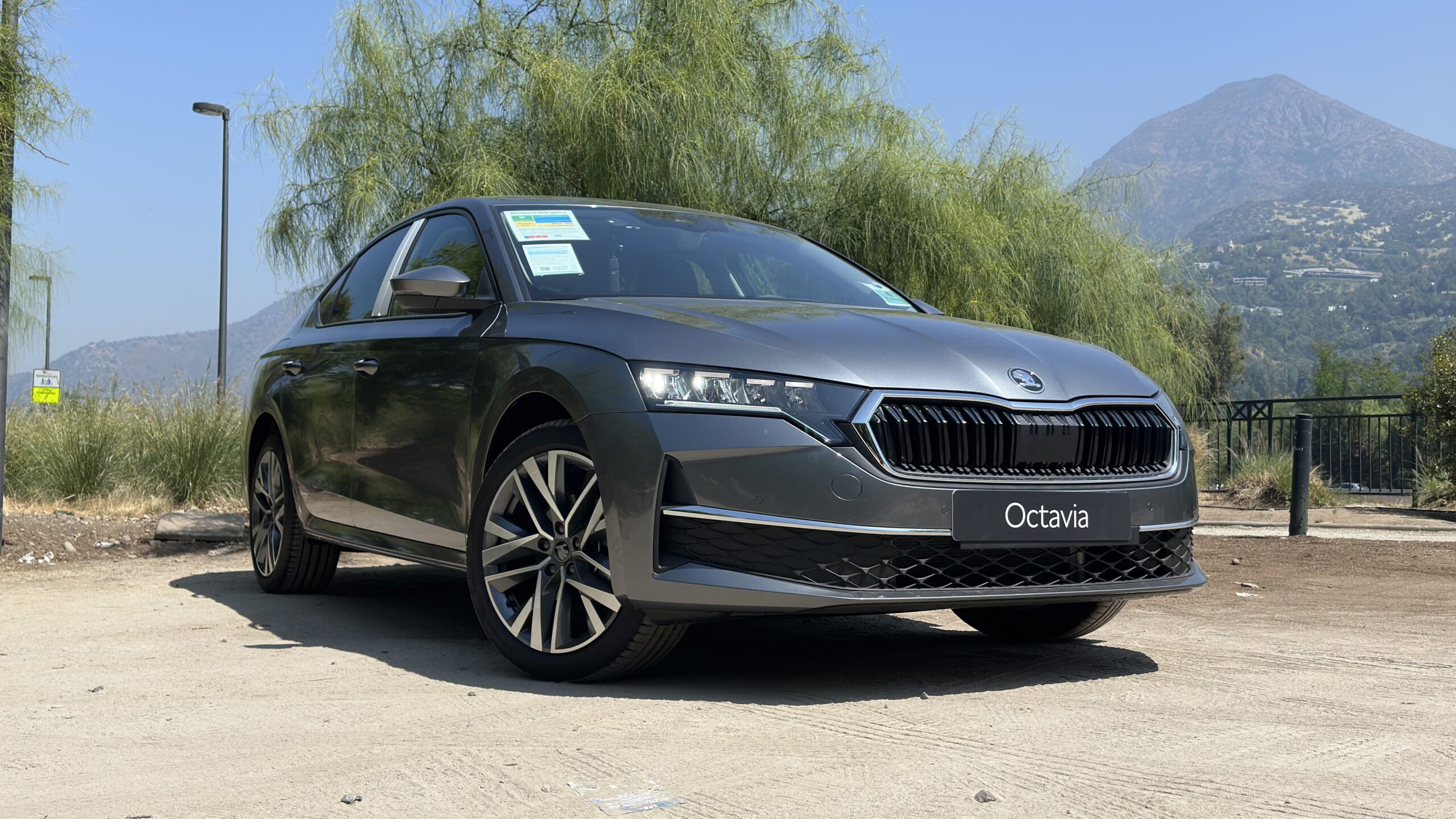 Frontal del Skoda Octavia facelift 2026