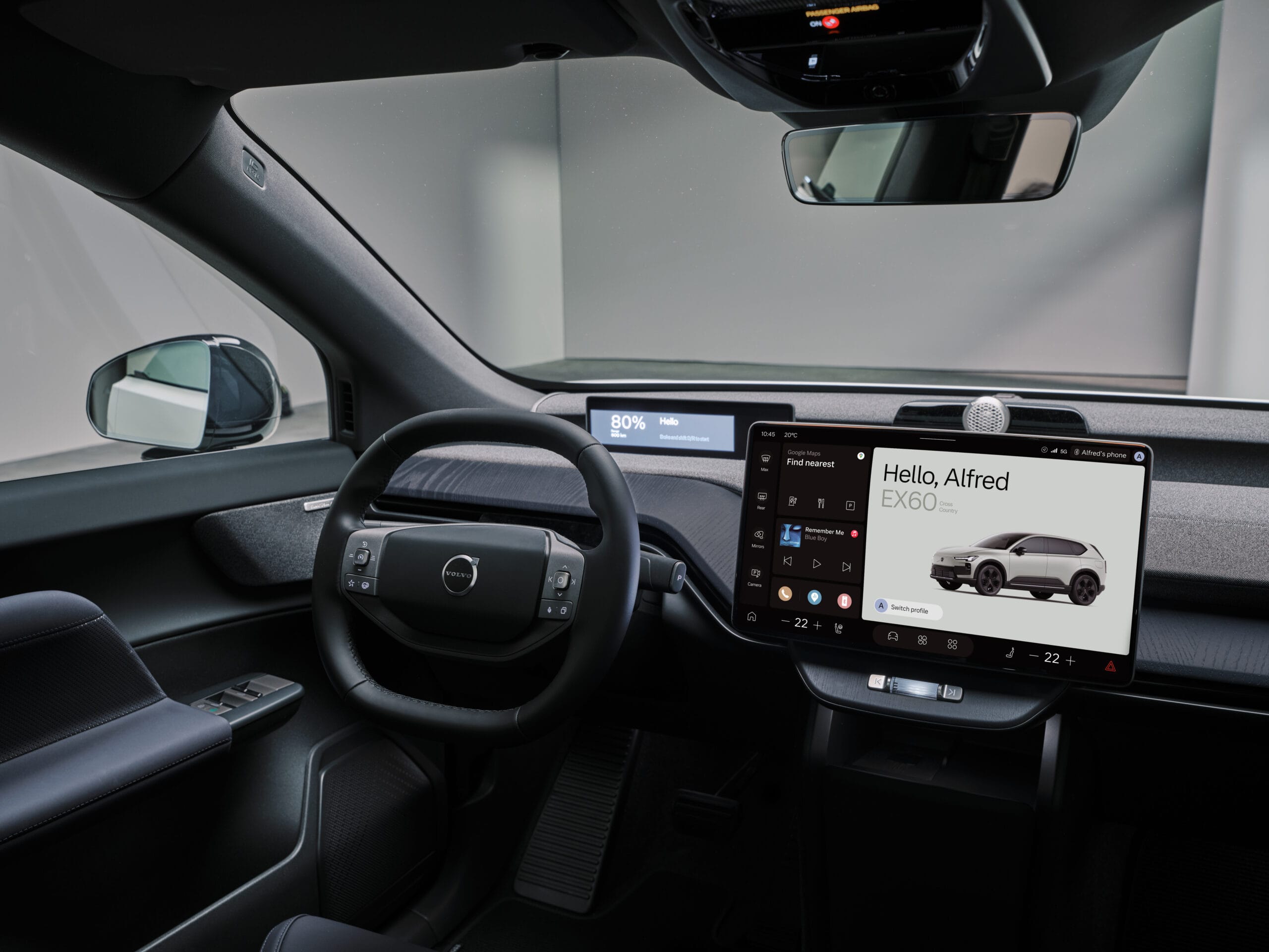 Sistema de infoentretenimiento Volvo EX60