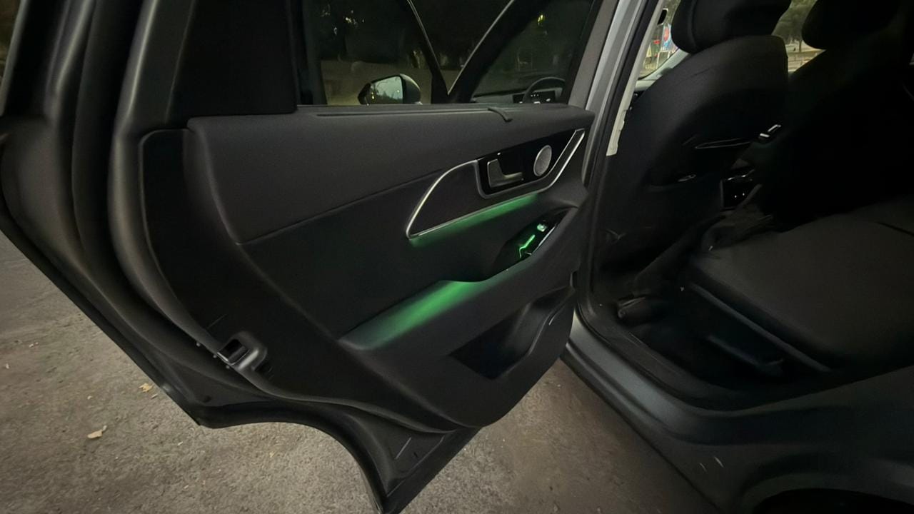 Iluminación ambiental interior del Chery Tiggo 9 PHEV