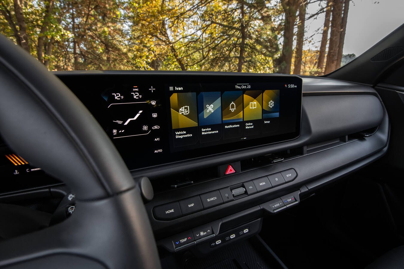 Título Kia Seltos 2027: más grande, más tecnológico y con sistema híbrido por primera vez Sistema de infoentretenimiento del Kia Seltos 2027