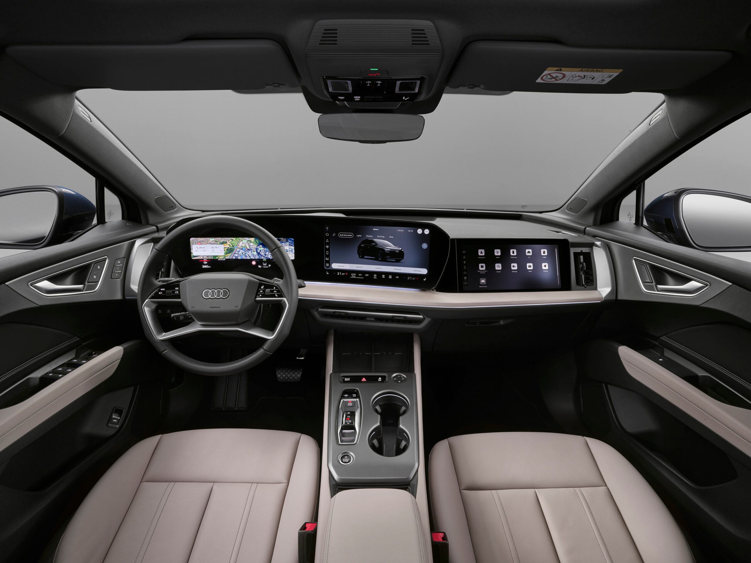Interior delantero Audi Q4 e-tron 2026