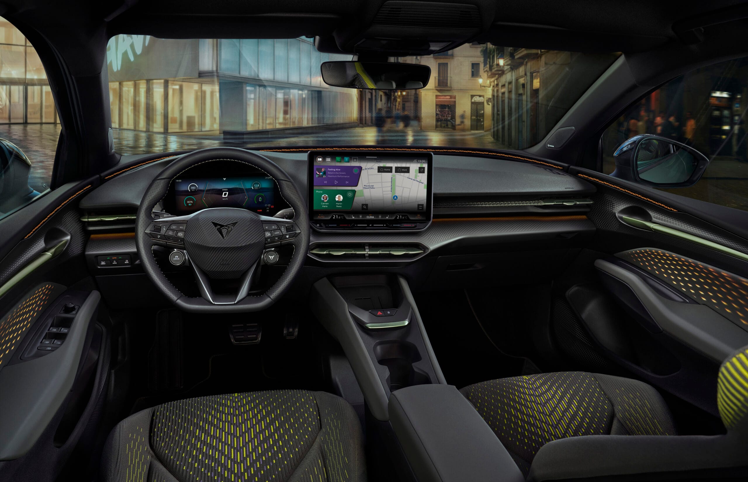 Interior zona delantera CUPRA Raval