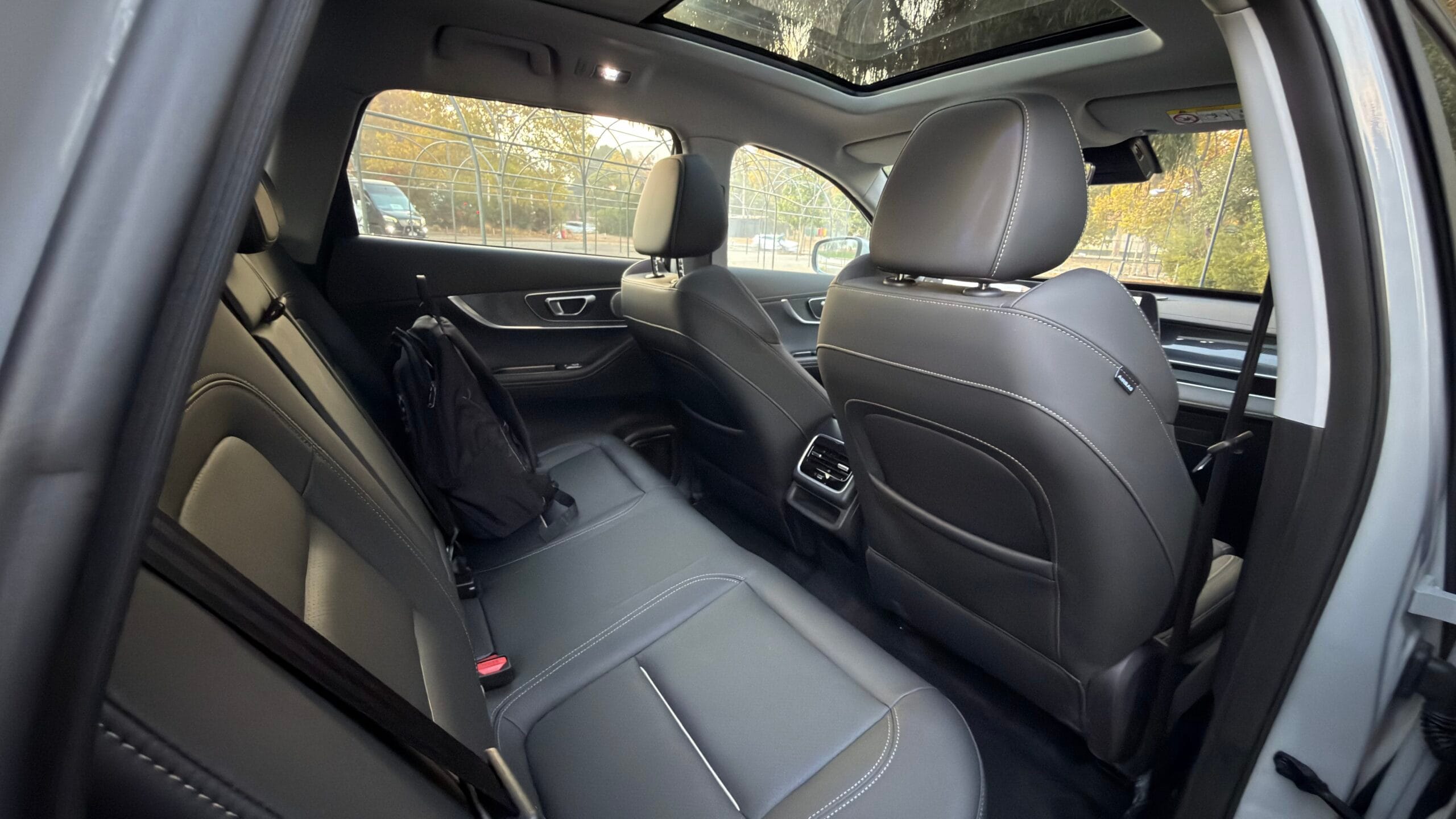 Interior zona trasera Chery Tiggo 7 PHEV