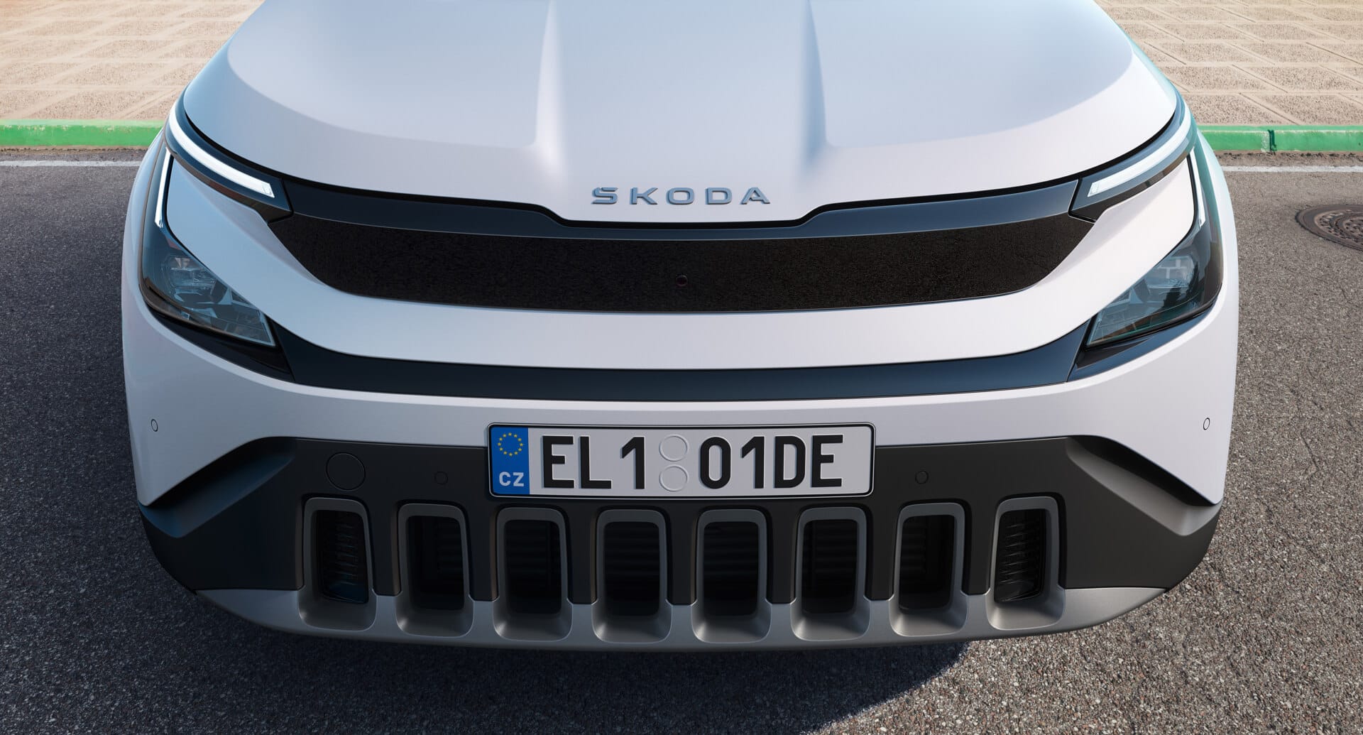 Skoda Epiq, el nuevo SUV electrico de entrada de la marca checa. Škoda Epiq 2026 – vista frontal